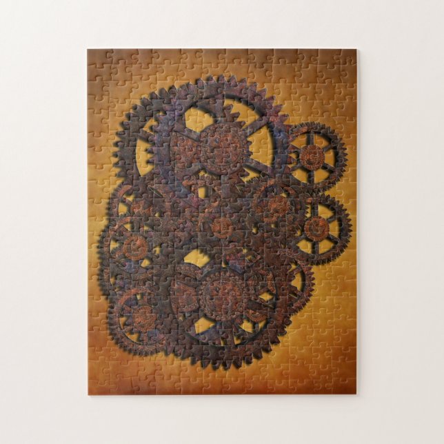 Steampunk Rusty Gears (Vertikal)