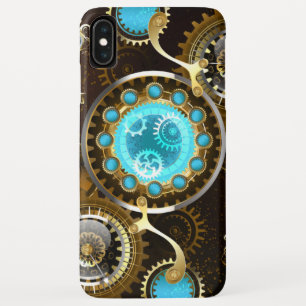 Steampunk Rusty Hintergrund mit türkisfarbenen Lin Case-Mate iPhone Hülle