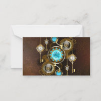 Steampunk Rusty Hintergrund mit türkisfarbenen Lin