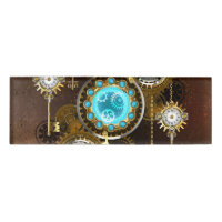Steampunk Rusty Hintergrund mit türkisfarbenen Lin