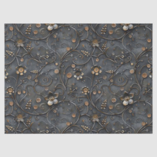 Steampunk-Rusty-Metal-Blume für Decoupage Seidenpapier