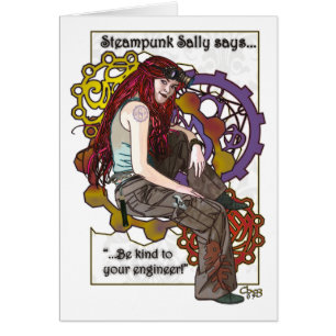 Steampunk Sally Karte