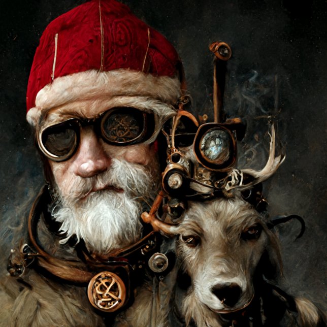 Steampunk Santa und sein bester Freund Seidenpapier (Von Creator hochgeladen)