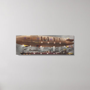 Steampunk - schalldichte Zelle - Luftschiff Leinwanddruck