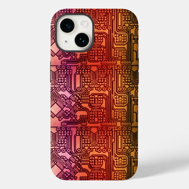 Steampunk-Schalttafel Case-Mate iPhone 14 Hülle (Rückseite)