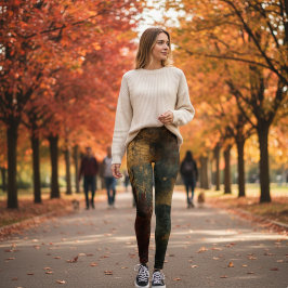 Steampunk-Schloss-Leggings - viktorianisch-gotisch Leggings
