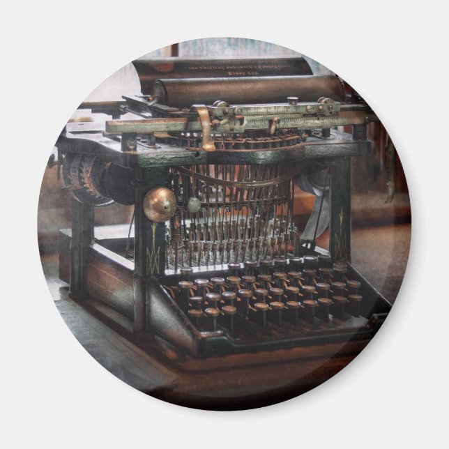 Steampunk - Schreibmaschine - Eine wirklich alte S Magnet (Vorne)