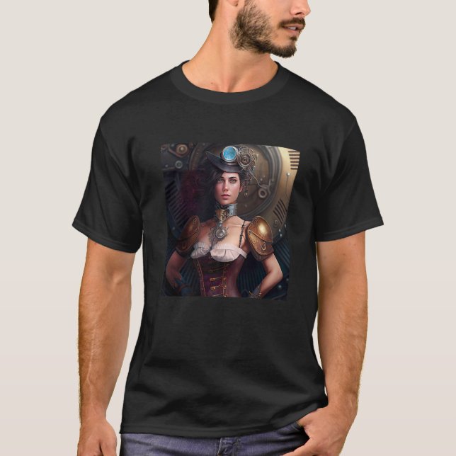 Steampunk Sci Fi character  1 T-Shirt (Vorderseite)