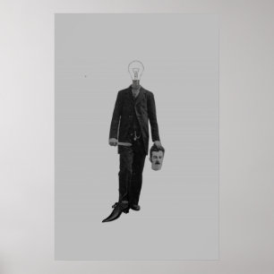 Steampunk Science-Fiction Roboter Cyborg Mord Poster