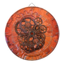 Steampunk Scifi Gears Orange Maschine aus dem 19.