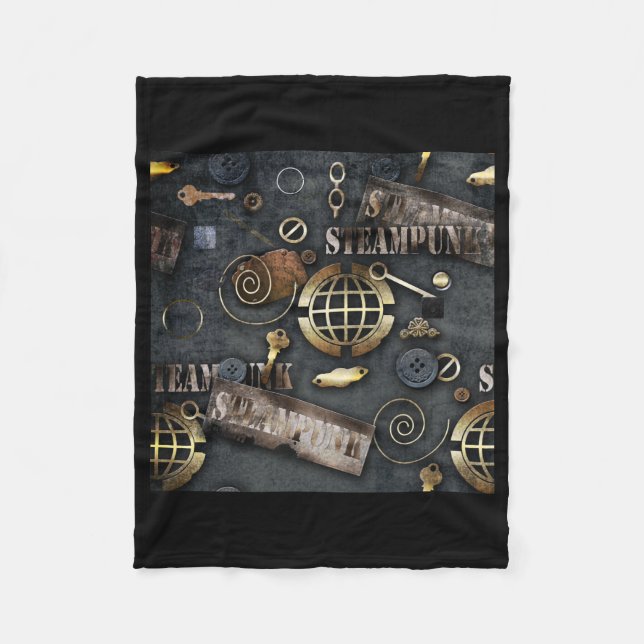 Steampunk, Scrapbooking Fleecedecke (Vorderseite)