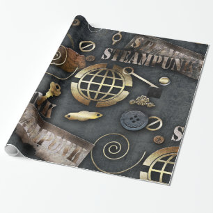 Steampunk, Scrapbooking Geschenkpapier