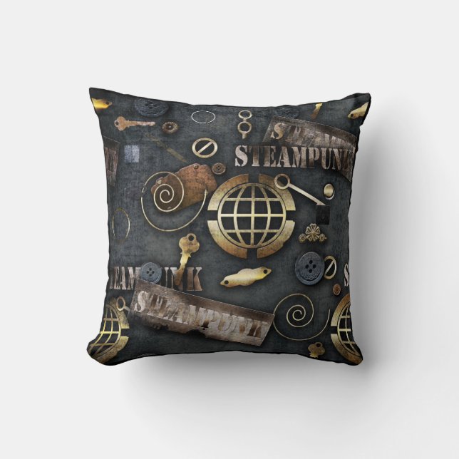 Steampunk, Scrapbooking Kissen (Vorderseite)