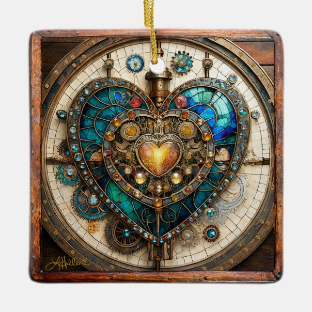 Steampunk-Serie Keramikornament (Vorderseite)