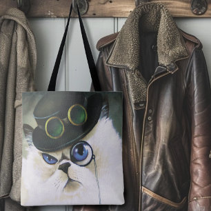 Steampunk Siamese Persian Cat Tasche