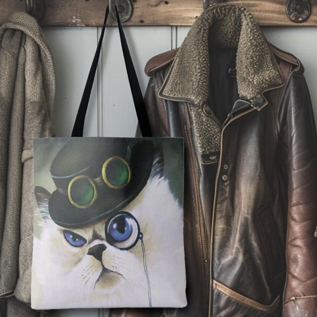 Steampunk Siamese Persian Cat Tasche (Von Creator hochgeladen)