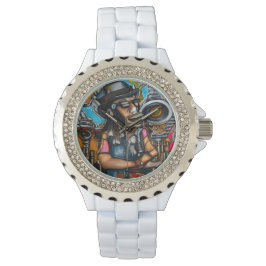Steampunk Singer in Dreamland Armbanduhr