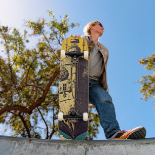Steampunk-Skateboard-Abenteuer Skateboard