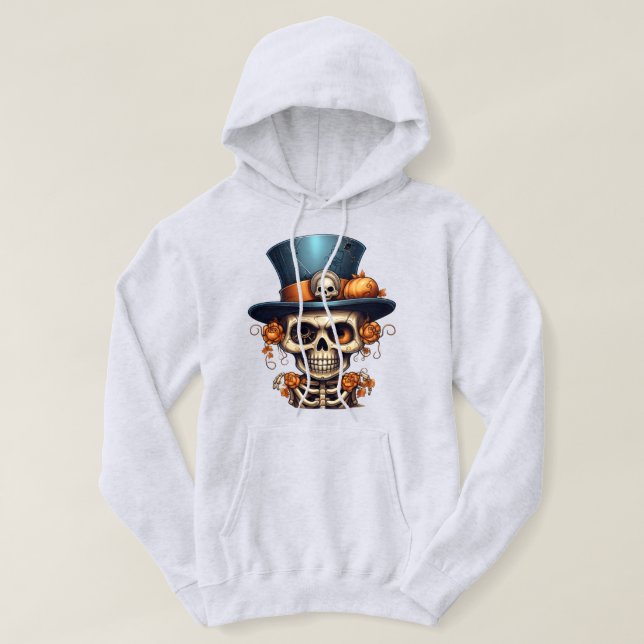 Steampunk Skeleton Hoodie (Design vorne)
