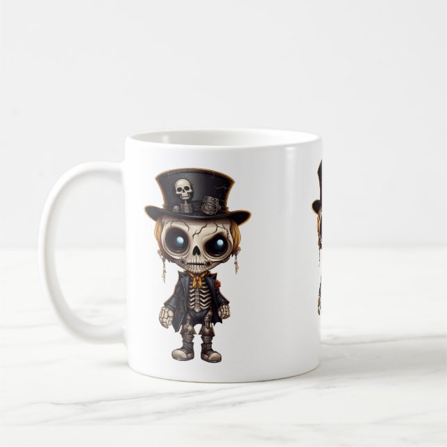 Steampunk Skeleton Mug (Gauche)