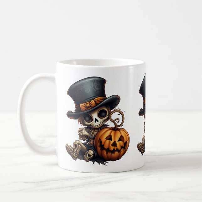 Steampunk Skeleton Mug (Gauche)
