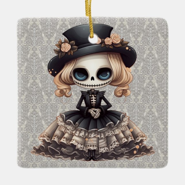 Steampunk Skeleton Ornament (Vorderseite)