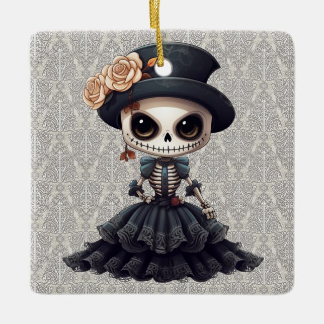 Steampunk Skeleton Ornament (Vorderseite)
