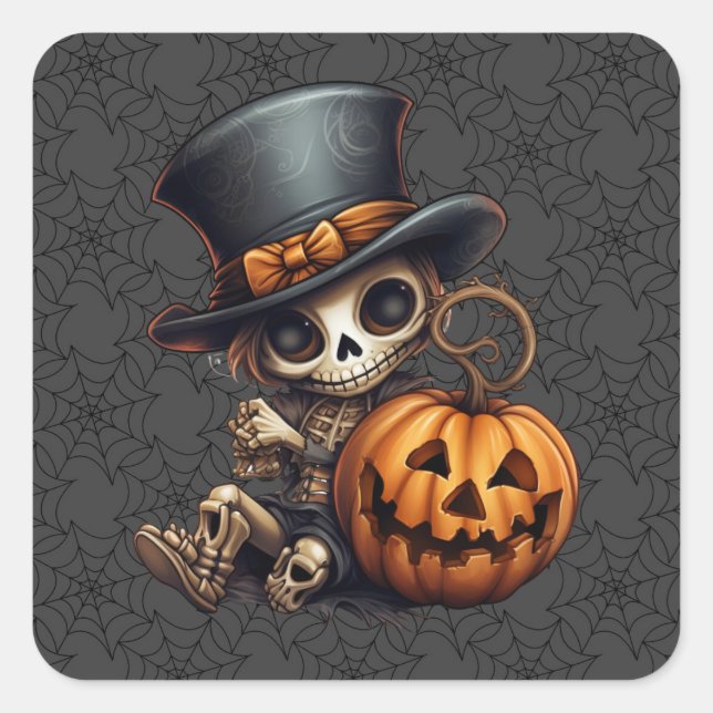 Steampunk Skeleton Stickers (Vorderseite)