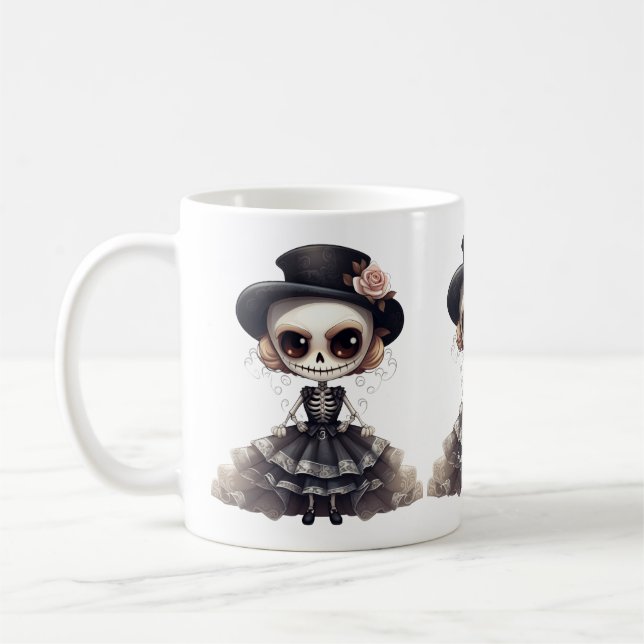 Steampunk Skeleton Tasse (Links)