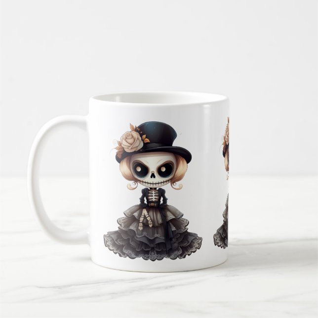 Steampunk Skeleton Tasse (Links)