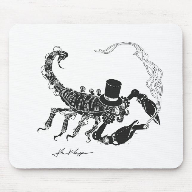 Steampunk Skorpion Mousepad (Vorne)