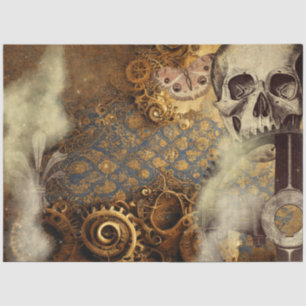 SteamPunk-Skull-Butterfly-Papier-Mousselin Seidenpapier
