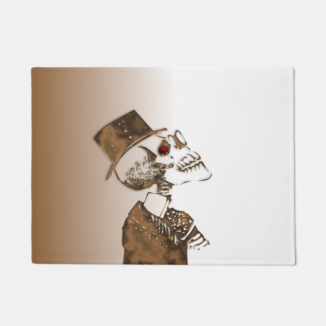 Steampunk Skull Fußmatte (Vorderseite)