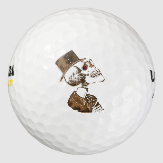 Steampunk Skull Golfball