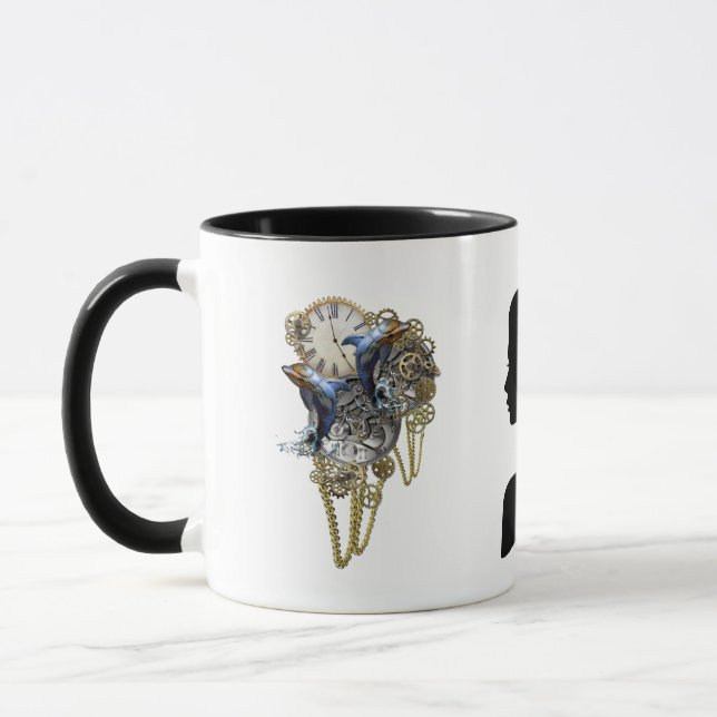 Steampunk-Skulptur - Art Trendy Tasse (Links)