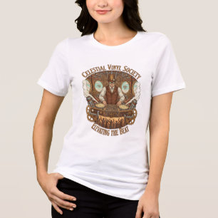 Steampunk Sky DJ – Vintage Beats, Erhöhte Vibes Tri-Blend Shirt