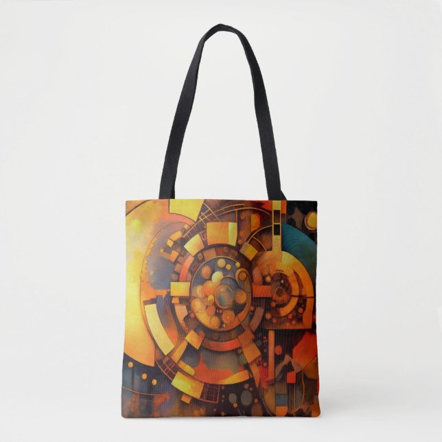 Steampunk Solar Mechanism Abstract Tasche (Vorderseite)
