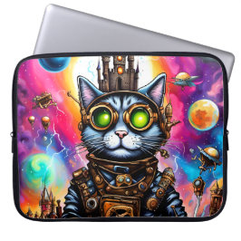 Steampunk Space Cat I Laptopschutzhülle