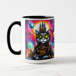 Steampunk Space Cat I Tasse