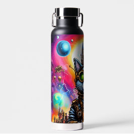 Steampunk Space Cat I Trinkflasche