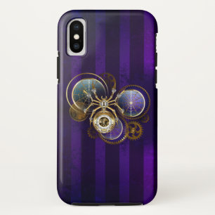 Steampunk Spider im Lila Hintergrund Case-Mate iPhone Hülle