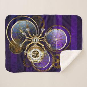 Steampunk Spider im Lila Hintergrund Sherpadecke