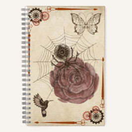 Steampunk Spider Net Notizbuch