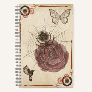 Steampunk Spider Net Notizbuch