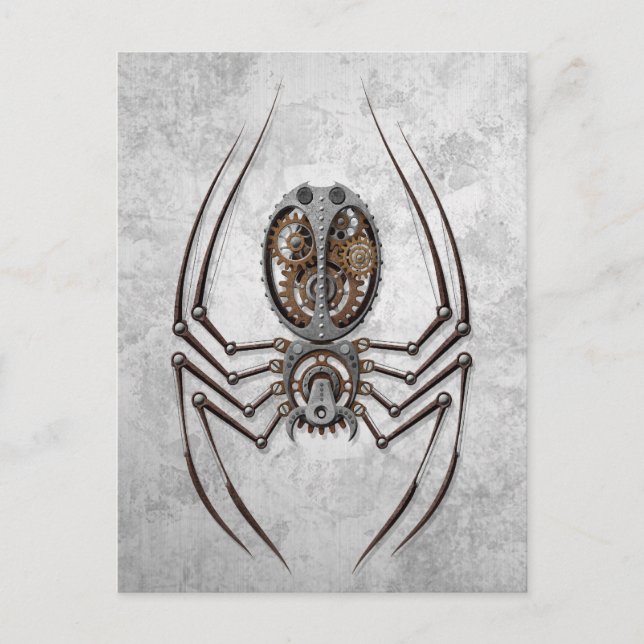 Steampunk Spider Postkarte (Vorderseite)