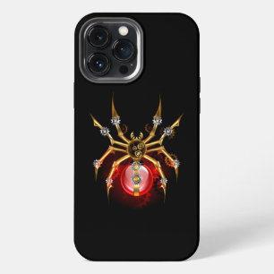 Steampunk-Spinne auf Schwarz iPhone 13 Pro Max Hülle
