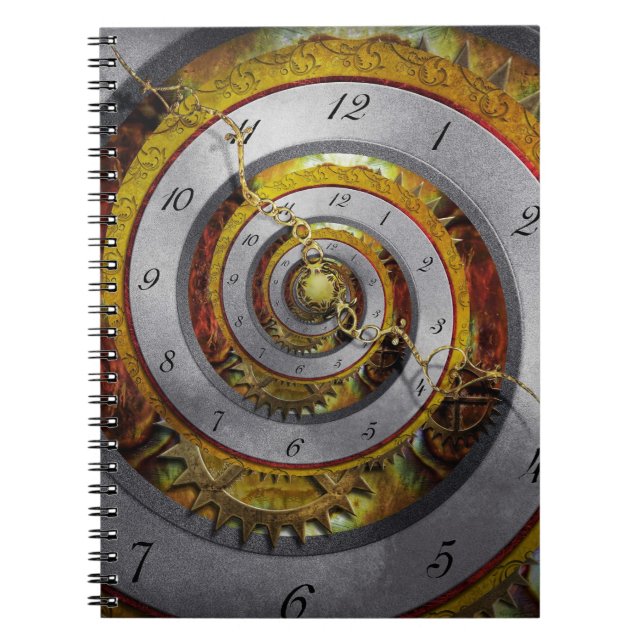 Steampunk - Spirale - unbegrenzte Zeit Notizblock (Vorderseite)