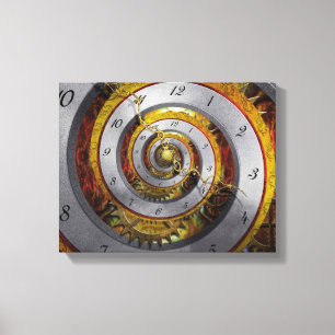 Steampunk - Spirale - Unendliche Zeit Leinwanddruck
