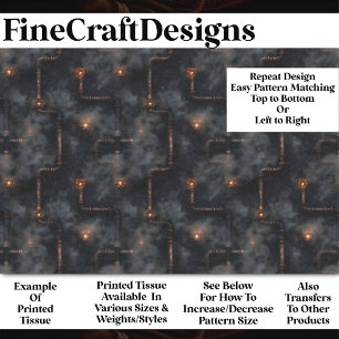 Steampunk-Steam & Pipes Dark Muster BN6 Decoupage Seidenpapier