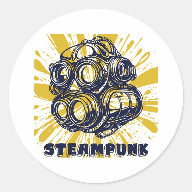 Steampunk Stickers – Vintage Art Sticker (Vorderseite)